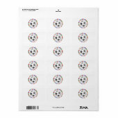サッカー ラベル (フルシート)