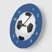 サッカー ラージ壁時計 (傾斜)