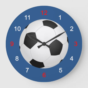 サッカー ラージ壁時計