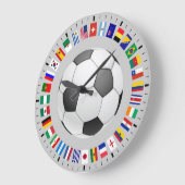 サッカー ラージ壁時計 (傾斜)