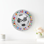 サッカー ラージ壁時計 (ホーム)