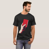 サッカー レッドカード 少女 Tシャツ (正面フル)