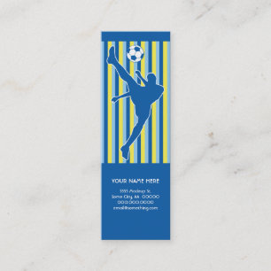 サッカー: レトロのスタイル: スキニー名刺