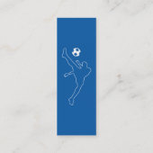 サッカー: レトロのスタイル: スキニー名刺 (裏面)