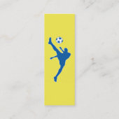 サッカー：レトロスタイル: スキニー名刺 (裏面)