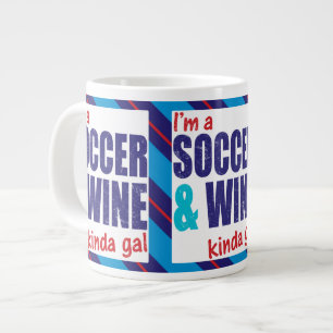サッカー&ワインキンダギャルカップ ジャンボコーヒーマグカップ