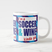 サッカー&ワインキンダギャルカップ ジャンボコーヒーマグカップ (右)