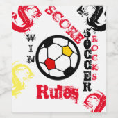 サッカー ワインラベル (シングルラベル)