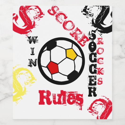 サッカー ワインラベル (シングルラベル)