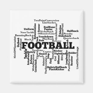 サッカー·ワード·クラウド マグネット
