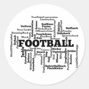 サッカー·ワード·クラウド ラウンドシール