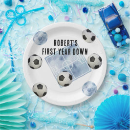 サッカー 初めての誕生日パーティー ペーパープレート