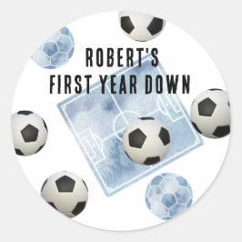 サッカー 初めての誕生日パーティー ラウンドシール