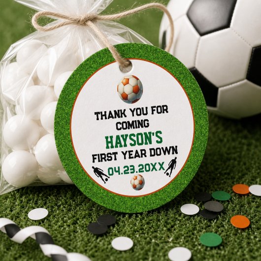 サッカー 初年度 1歳 誕生日パーティー フェイバータグ