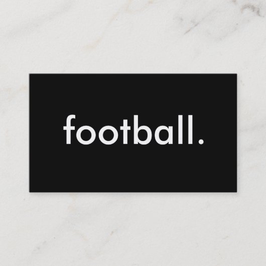 サッカー。 名刺 (正面)