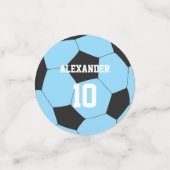 サッカー | 名前と番号 コンフェッティ (スモール正面)