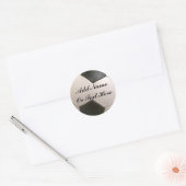 サッカー – 名前または文字をここに追加 – ステッカー (封筒)