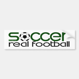 サッカー=実質のフットボール バンパーステッカー