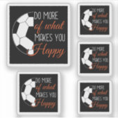 サッカー – 幸せになれるモノをつくる シール (正面)