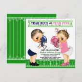 サッカー 性別発表 招待状 (正面/裏面)