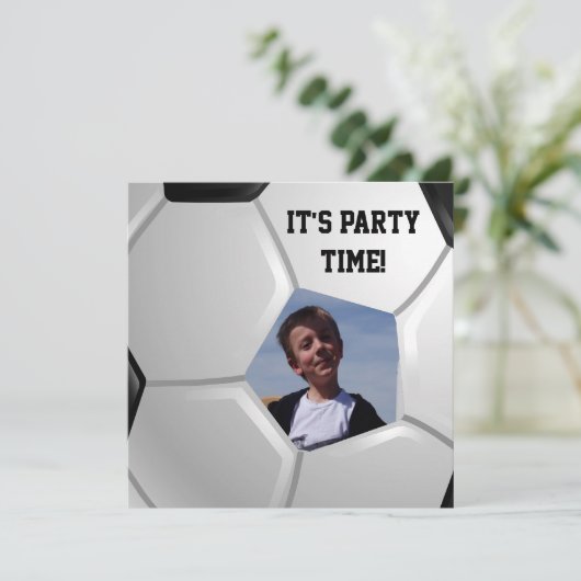 サッカー 招待状 (スタンド正面)