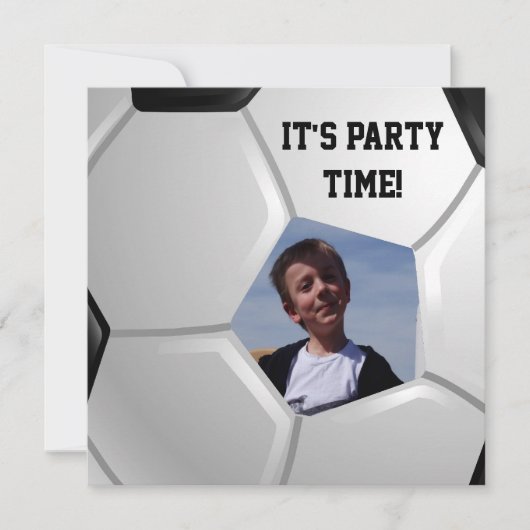 サッカー 招待状 (正面)