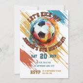 サッカー 招待状 (正面)