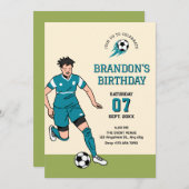サッカー 招待状 (正面/裏面)