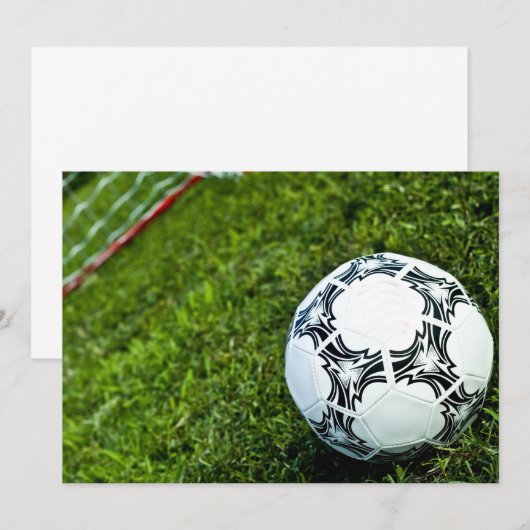 サッカー*招待状* 招待状 (正面/裏面)