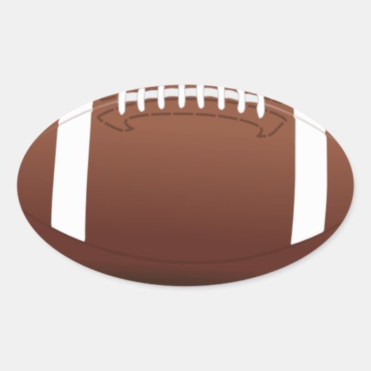 サッカー 楕円形シール (正面)