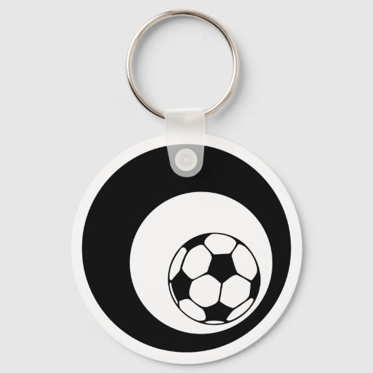 サッカー。氷柱。 キーホルダー (正面)