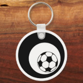 サッカー。氷柱。 キーホルダー (正面)