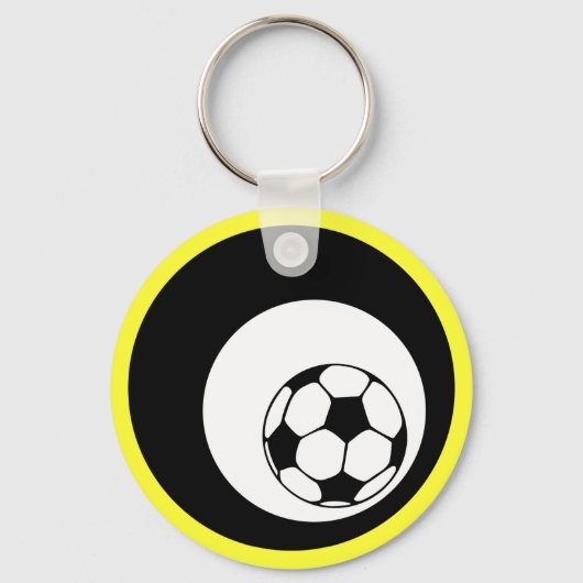 サッカー。氷柱。 キーホルダー (正面)