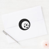 サッカー。氷柱。 ラウンドシール (封筒)