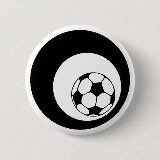 サッカー。氷柱。 缶バッジ (正面)