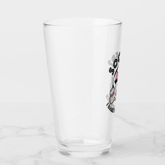 サッカー？私は彼女のビアグラスをほとんど知らない タンブラーグラス (右)