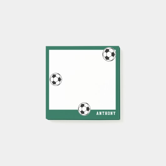 サッカー 緑 カスタマイズ 子供 バックトゥスクール ポストイット (正面)