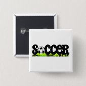 サッカー 缶バッジ (正面&裏面)