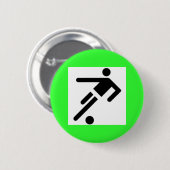 サッカー 缶バッジ (正面&裏面)