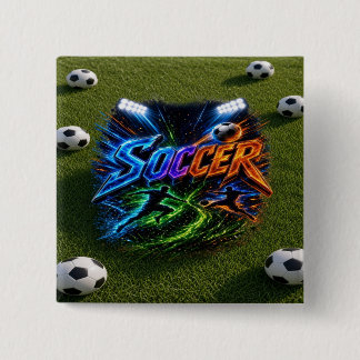 サッカー 缶バッジ