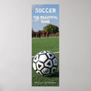 サッカー – 美しいゲーム12x36ポスター ポスター