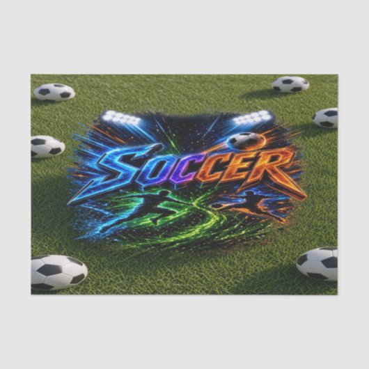 サッカー 薄葉紙 (正面)