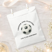 サッカー 誕生日 景品袋 男の子 | 編集可能 フェイバーバッグ (クリップ留めされた状態)