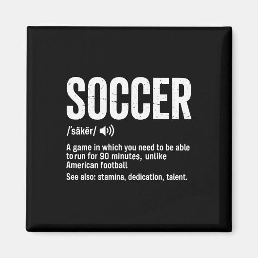 サッカー、走り続けることができるゲーム マグネット (正面)