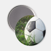 サッカー~足ボールinフィールド マグネット (正面/裏面)