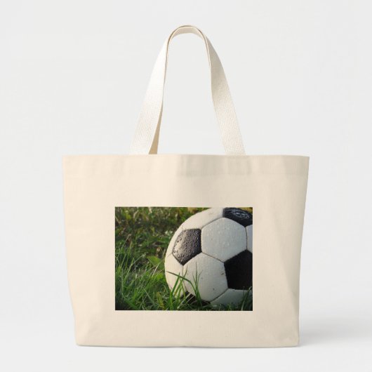 サッカー～足ボールinフィールド ラージトートバッグ (正面)