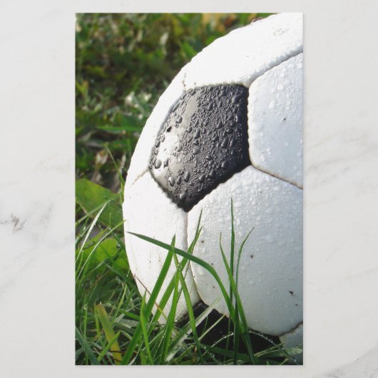 サッカー～足ボールinフィールド 便箋 (正面)