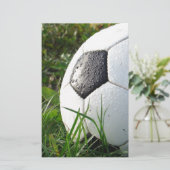 サッカー～足ボールinフィールド 便箋 (スタンド正面)