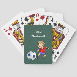 サッカー - 選手の画像とボール - パーソナライズ トランプ