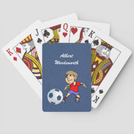 サッカー - 選手の画像とボール - パーソナライズ トランプ